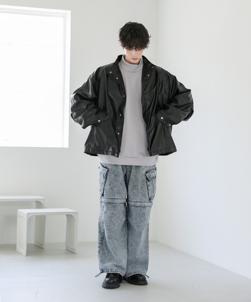 新品 アルベロベロ ドルマンスリーブのジャケット ドルマンスリーブポンチモックネックプルオーバー（Tシャツ/カットソー