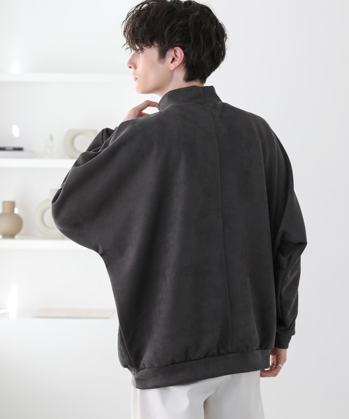 ドルマンスリーブポンチモックネックプルオーバー（Tシャツ/カットソー