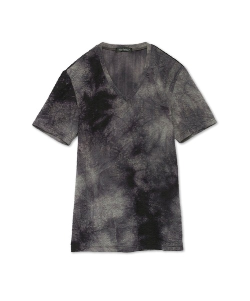 黒【HOODRICH】Tornado トルネード オーバーサイズ Tシャツ 半袖 セール】TORNADO MART∴アレンジドレープ半袖カットソー（T