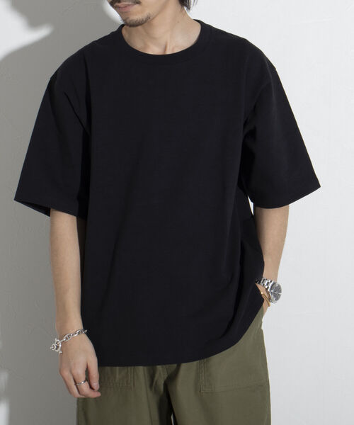 GLOSTER(グロスター)の「【GLOSTER/グロスター】ヘビーウェイトスラブTシャツ ビッグシルエット/マックスウェイト(Tシャツ/カットソー・メンズ・ブラック/ホワイト/オレンジ・S/M/L)」の1枚目の写真