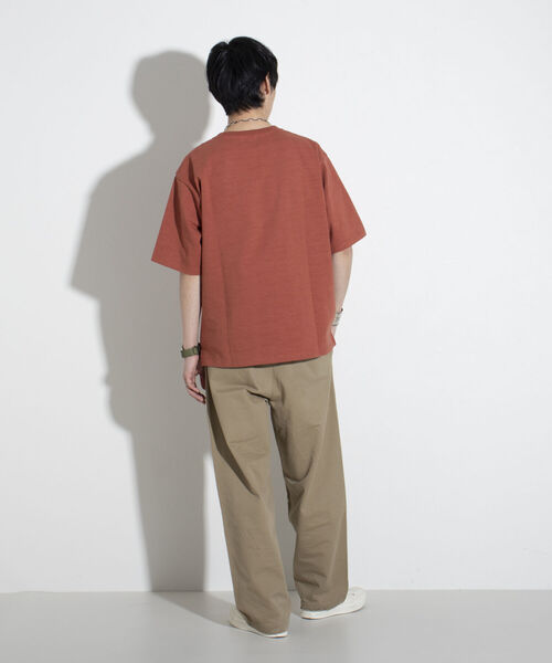 GLOSTER(グロスター)の「【GLOSTER/グロスター】ヘビーウェイトスラブTシャツ ビッグシルエット/マックスウェイト(Tシャツ/カットソー・メンズ・ブラック/ホワイト/オレンジ・S/M/L)」の16枚目の写真