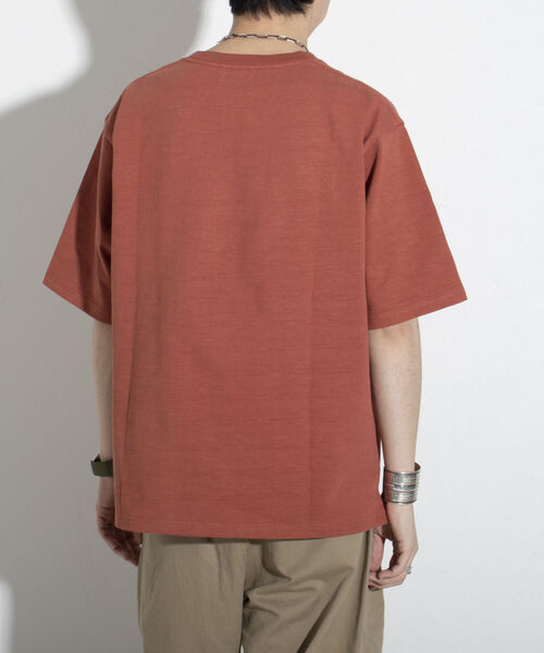 GLOSTER(グロスター)の「【GLOSTER/グロスター】ヘビーウェイトスラブTシャツ ビッグシルエット/マックスウェイト(Tシャツ/カットソー・メンズ・ブラック/ホワイト/オレンジ・S/M/L)」の20枚目の写真