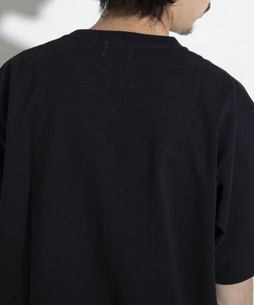 GLOSTER(グロスター)の「【GLOSTER/グロスター】ヘビーウェイトスラブTシャツ ビッグシルエット/マックスウェイト(Tシャツ/カットソー・メンズ・ブラック/ホワイト/オレンジ・S/M/L)」の10枚目の写真