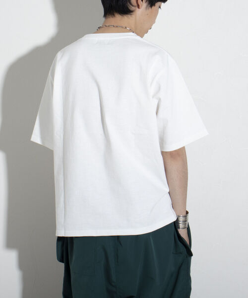 GLOSTER(グロスター)の「【GLOSTER/グロスター】ヘビーウェイトスラブTシャツ ビッグシルエット/マックスウェイト(Tシャツ/カットソー・メンズ・ブラック/ホワイト/オレンジ・S/M/L)」の11枚目の写真