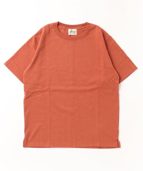 GLOSTER(グロスター)の「【GLOSTER/グロスター】ヘビーウェイトスラブTシャツ ビッグシルエット/マックスウェイト(Tシャツ/カットソー・メンズ・ブラック/ホワイト/オレンジ・S/M/L)」の6枚目の写真