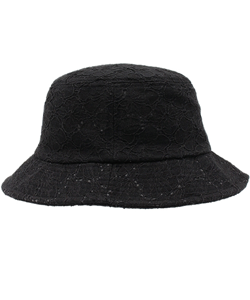 WEGO（ウィゴー）の「WEGO/レースバケットハット（ハット・レディース・ホワイト/ブラック・FREE）」の4枚目の写真