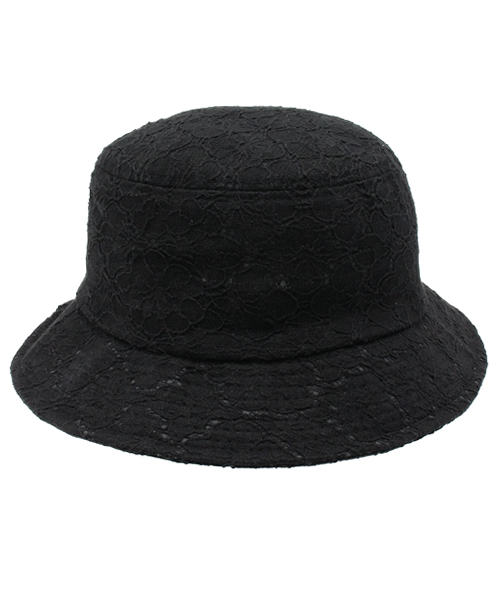 WEGO（ウィゴー）の「WEGO/レースバケットハット（ハット・レディース・ホワイト/ブラック・FREE）」の5枚目の写真