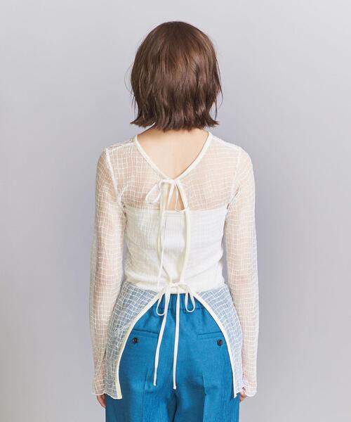 PROVOKE (プロヴォーク)の「<provoke>チュールブラウス -2WAY/ウォッシャブル-(シャツ/ブラウス・レディース・ブラック/ホワイト・FREE)」の5枚目の写真