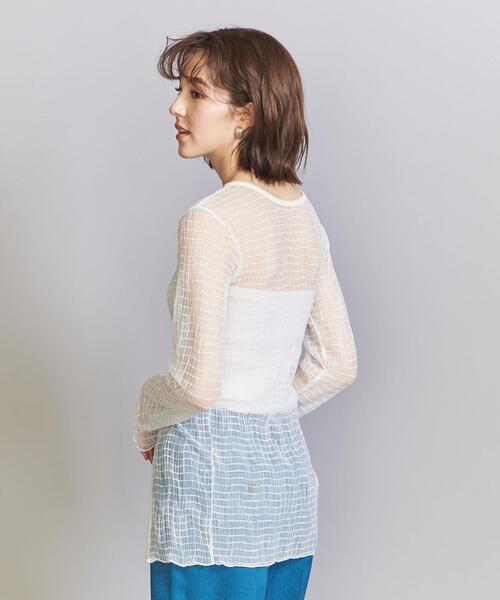 PROVOKE (プロヴォーク)の「<provoke>チュールブラウス -2WAY/ウォッシャブル-(シャツ/ブラウス・レディース・ブラック/ホワイト・FREE)」の7枚目の写真