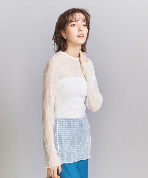 PROVOKE (プロヴォーク)の「<provoke>チュールブラウス -2WAY/ウォッシャブル-(シャツ/ブラウス・レディース・ブラック/ホワイト・FREE)」の8枚目の写真