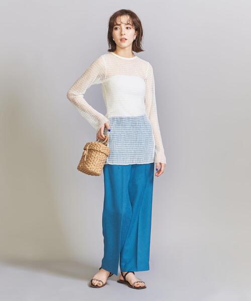 PROVOKE (プロヴォーク)の「<provoke>チュールブラウス -2WAY/ウォッシャブル-(シャツ/ブラウス・レディース・ブラック/ホワイト・FREE)」の11枚目の写真