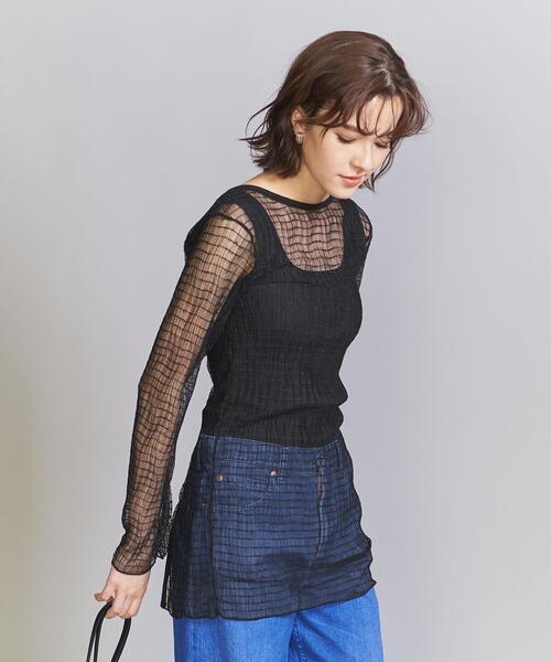 PROVOKE (プロヴォーク)の「<provoke>チュールブラウス -2WAY/ウォッシャブル-(シャツ/ブラウス・レディース・ブラック/ホワイト・FREE)」の12枚目の写真