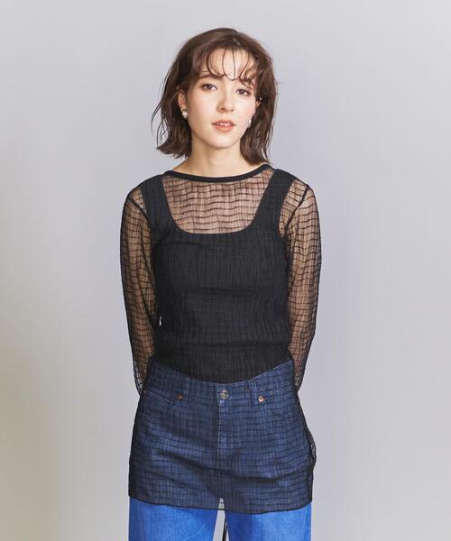 PROVOKE (プロヴォーク)の「<provoke>チュールブラウス -2WAY/ウォッシャブル-(シャツ/ブラウス・レディース・ブラック/ホワイト・FREE)」の13枚目の写真
