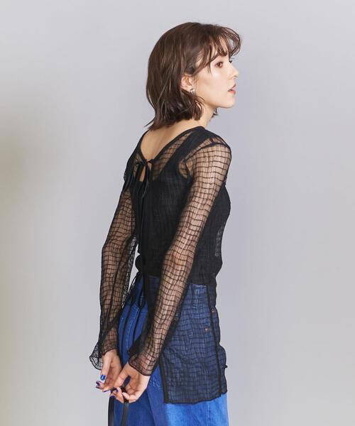PROVOKE (プロヴォーク)の「<provoke>チュールブラウス -2WAY/ウォッシャブル-(シャツ/ブラウス・レディース・ブラック/ホワイト・FREE)」の14枚目の写真