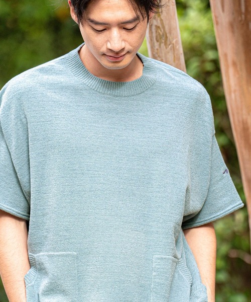 CALL&RESPONSE(コールアンドレスポンス)の「mt8236-TOGARU-半袖ルームウェアプルオーバー(Tシャツ/カットソー・メンズ・ブルー/ブラック・2/4)」の3枚目の写真