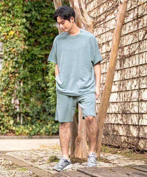 CALL&RESPONSE(コールアンドレスポンス)の「mt8236-TOGARU-半袖ルームウェアプルオーバー(Tシャツ/カットソー・メンズ・ブルー/ブラック・2/4)」の6枚目の写真