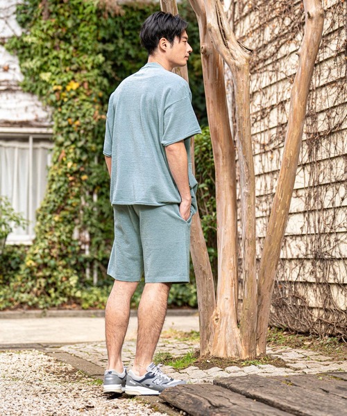CALL&RESPONSE(コールアンドレスポンス)の「mt8236-TOGARU-半袖ルームウェアプルオーバー(Tシャツ/カットソー・メンズ・ブルー/ブラック・2/4)」の7枚目の写真
