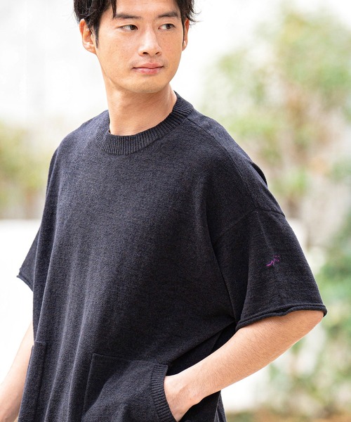 CALL&RESPONSE(コールアンドレスポンス)の「mt8236-TOGARU-半袖ルームウェアプルオーバー(Tシャツ/カットソー・メンズ・ブルー/ブラック・2/4)」の8枚目の写真