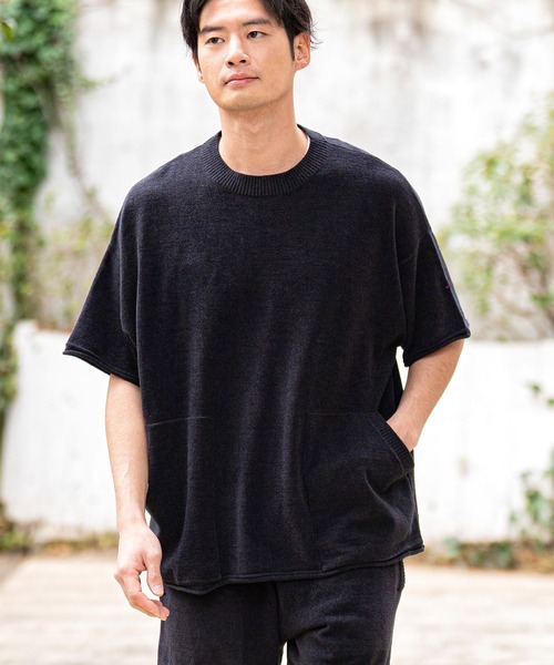 CALL&RESPONSE(コールアンドレスポンス)の「mt8236-TOGARU-半袖ルームウェアプルオーバー(Tシャツ/カットソー・メンズ・ブルー/ブラック・2/4)」の9枚目の写真