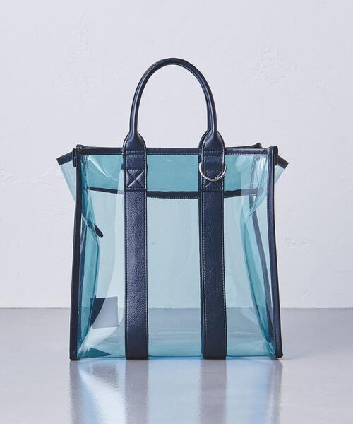 WACCOWACCO（ワッコワッコ）の「【別注】＜WACCOWACCO＞PVC バッグ -united LOVE project 2023（ショルダーバッグ・レディース・ブラック/ライトブルー・FREE）」の5枚目の写真