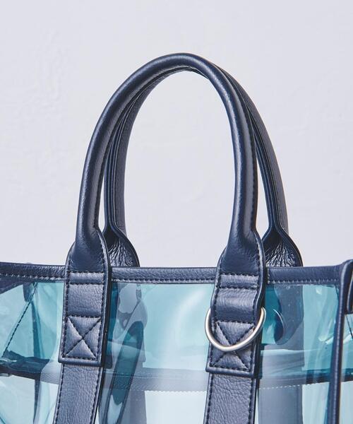 WACCOWACCO（ワッコワッコ）の「【別注】＜WACCOWACCO＞PVC バッグ -united LOVE project 2023（ショルダーバッグ・レディース・ブラック/ライトブルー・FREE）」の7枚目の写真