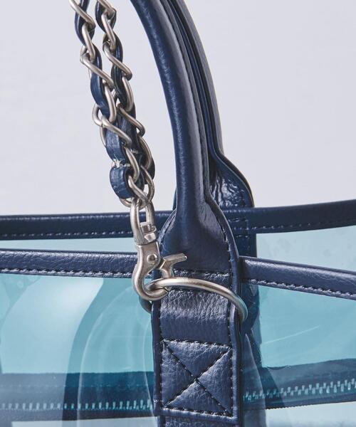 WACCOWACCO（ワッコワッコ）の「【別注】＜WACCOWACCO＞PVC バッグ -united LOVE project 2023（ショルダーバッグ・レディース・ブラック/ライトブルー・FREE）」の10枚目の写真