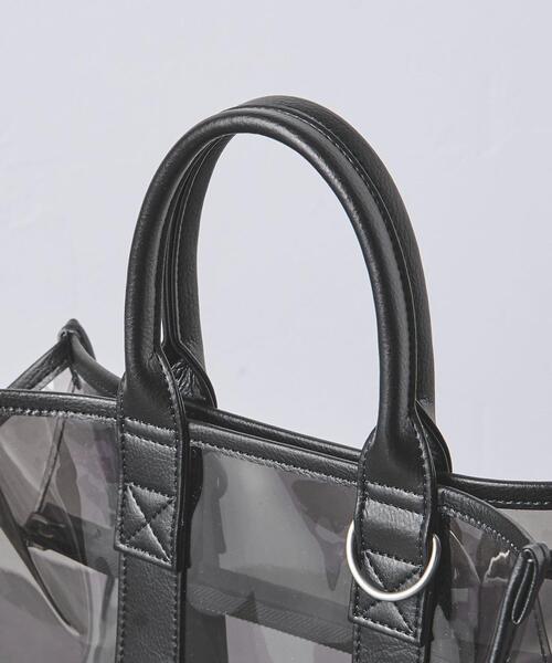 WACCOWACCO（ワッコワッコ）の「【別注】＜WACCOWACCO＞PVC バッグ -united LOVE project 2023（ショルダーバッグ・レディース・ブラック/ライトブルー・FREE）」の15枚目の写真