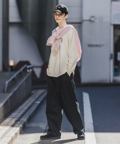 RAGEBLUE(レイジブルー)の「タックバルーンワイドチノパンツ(チノパンツ・メンズ・ブラック/ベージュ/ホワイト・LARGE/MEDIUM/SMALL)」の4枚目の写真