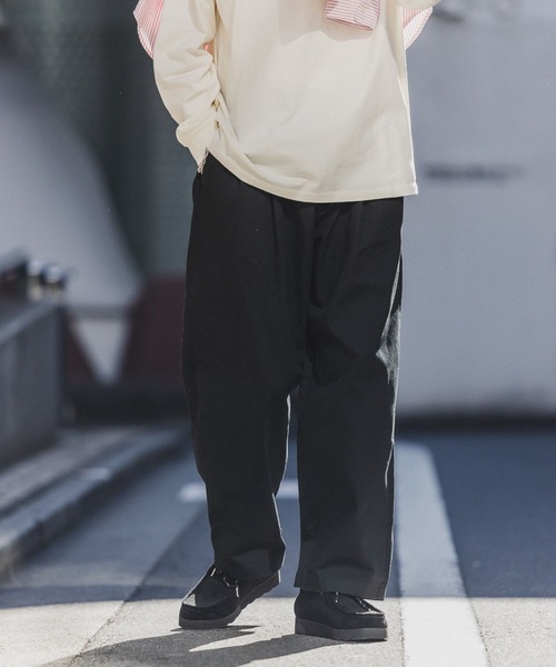 RAGEBLUE(レイジブルー)の「タックバルーンワイドチノパンツ(チノパンツ・メンズ・ブラック/ベージュ/ホワイト・LARGE/MEDIUM/SMALL)」の7枚目の写真