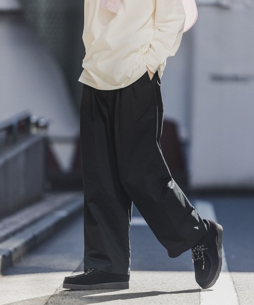 RAGEBLUE(レイジブルー)の「タックバルーンワイドチノパンツ(チノパンツ・メンズ・ブラック/ベージュ/ホワイト・LARGE/MEDIUM/SMALL)」の9枚目の写真