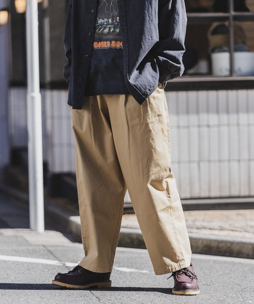RAGEBLUE(レイジブルー)の「タックバルーンワイドチノパンツ(チノパンツ・メンズ・ブラック/ベージュ/ホワイト・LARGE/MEDIUM/SMALL)」の11枚目の写真