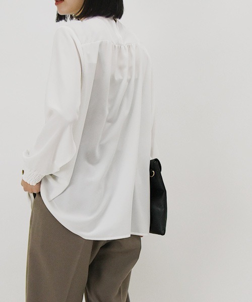 and it_（アンドイット）の「2wayボウタイブラウス（シャツ/ブラウス・レディース・ミント/オフホワイト/ブラック・LL/M/L）」の10枚目の写真