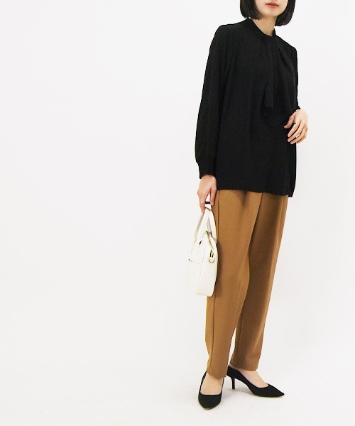 and it_（アンドイット）の「2wayボウタイブラウス（シャツ/ブラウス・レディース・ミント/オフホワイト/ブラック・LL/M/L）」の11枚目の写真