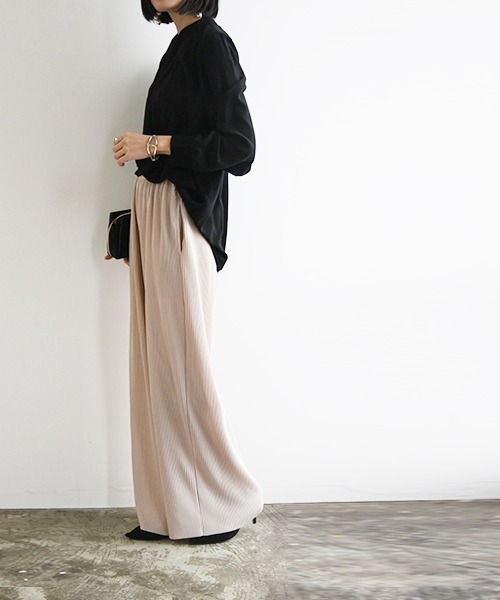 and it_（アンドイット）の「2wayボウタイブラウス（シャツ/ブラウス・レディース・ミント/オフホワイト/ブラック・LL/M/L）」の5枚目の写真