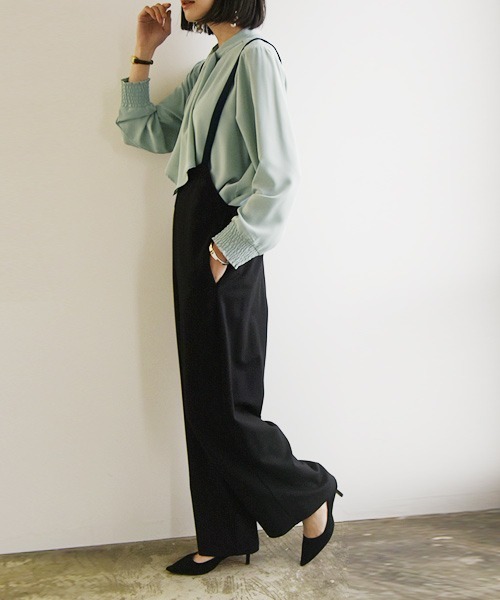 and it_（アンドイット）の「2wayボウタイブラウス（シャツ/ブラウス・レディース・ミント/オフホワイト/ブラック・LL/M/L）」の14枚目の写真