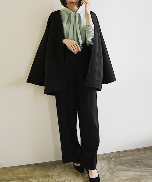 and it_（アンドイット）の「2wayボウタイブラウス（シャツ/ブラウス・レディース・ミント/オフホワイト/ブラック・LL/M/L）」の20枚目の写真