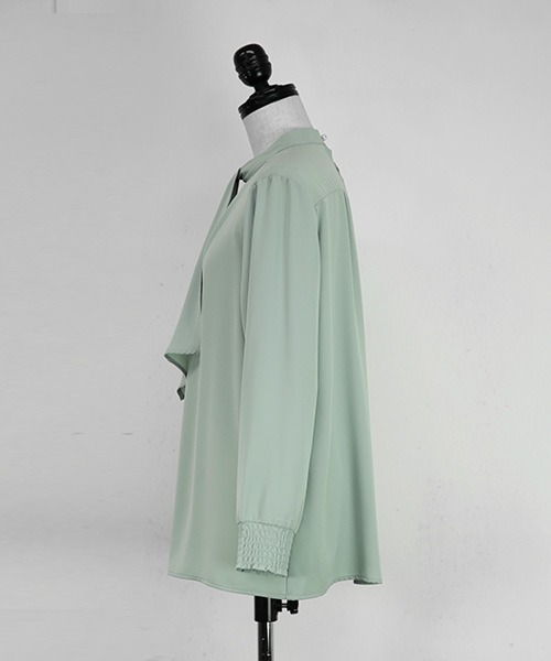 and it_（アンドイット）の「2wayボウタイブラウス（シャツ/ブラウス・レディース・ミント/オフホワイト/ブラック・LL/M/L）」の18枚目の写真