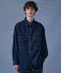 PUBLIC TOKYO | SHIOTA デニムオーバービッグシャツ(シャツ/ブラウス)