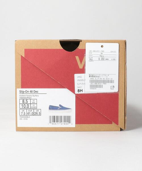VANS(バンズ)の「<VANS> SLIP-ON 48 DECK DX/スニーカー(スニーカー・メンズ・ネイビー/ブラック・9h/9/10/7h/8/8h/10h/11)」の15枚目の写真