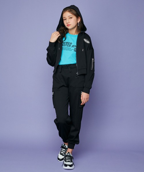 SISTER JENNI（SISTER JENNI）の「袖あきフラッグチェックTシャツ（Tシャツ/カットソー・キッズ・サックスブルー/オフホワイト/イエロー・140cm/150cm/130cm/160cm）」の10枚目の写真