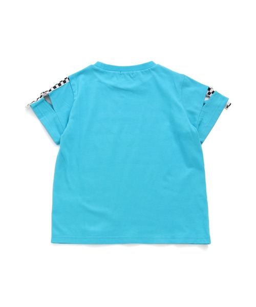 SISTER JENNI（SISTER JENNI）の「袖あきフラッグチェックTシャツ（Tシャツ/カットソー・キッズ・サックスブルー/オフホワイト/イエロー・140cm/150cm/130cm/160cm）」の16枚目の写真