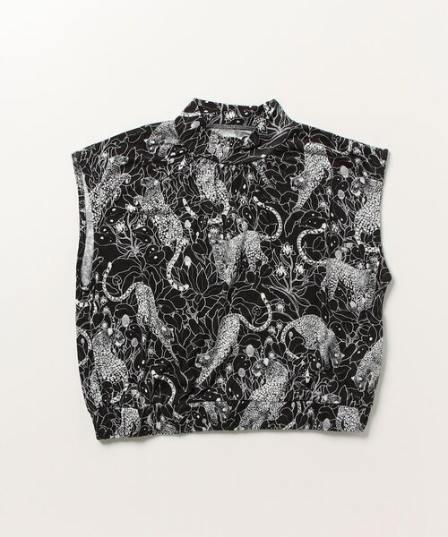 G.V.G.V.(ジーヴィージーヴィー)の「LEOPARD PRINT FRENCH SLV TOP(Tシャツ/カットソー・レディース・オフホワイト/ブラック・ONE SIZE)」の8枚目の写真
