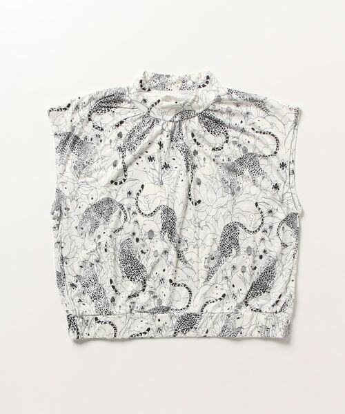 G.V.G.V.(ジーヴィージーヴィー)の「LEOPARD PRINT FRENCH SLV TOP(Tシャツ/カットソー・レディース・オフホワイト/ブラック・ONE SIZE)」の13枚目の写真