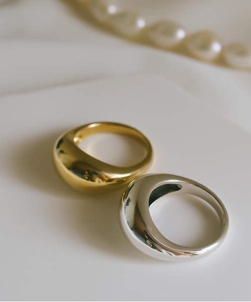 Ops.（オプス）の「アクセサリー リング レディース シルバー925 ボリューム 【orifar オリファール】（リング・レディース・シルバー/イエローゴールド・11号/13号/17号/15号）」の3枚目の写真