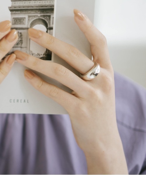 Ops.（オプス）の「アクセサリー リング レディース シルバー925 ボリューム 【orifar オリファール】（リング・レディース・シルバー/イエローゴールド・11号/13号/17号/15号）」の6枚目の写真