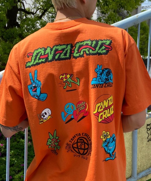 SANTA CRUZ(サンタクルーズ)の「【ムラサキスポーツ別注】SANTACRUZ/サンタクルーズ バックプリントTシャツ アーカイブTee/クルーネック半袖Tシャツ 502232401(Tシャツ/カットソー・メンズ・オレンジ/ブラック/ホワイト・L/XL/M)」の17枚目の写真