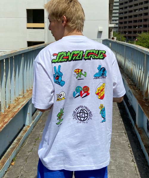 SANTA CRUZ(サンタクルーズ)の「【ムラサキスポーツ別注】SANTACRUZ/サンタクルーズ バックプリントTシャツ アーカイブTee/クルーネック半袖Tシャツ 502232401(Tシャツ/カットソー・メンズ・オレンジ/ブラック/ホワイト・L/XL/M)」の9枚目の写真