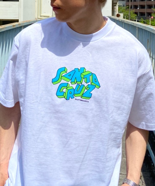 SANTA CRUZ(サンタクルーズ)の「【ムラサキスポーツ別注】SANTACRUZ/サンタクルーズ バックプリントTシャツ アーカイブTee/クルーネック半袖Tシャツ 502232401(Tシャツ/カットソー・メンズ・オレンジ/ブラック/ホワイト・L/XL/M)」の8枚目の写真
