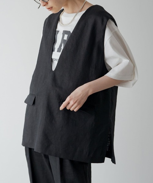 Loungedress ラマニットベスト　FREEサイズ LOUNGEDRESS（ラウンジドレス）の「ラマニットベスト（ベスト）」 - WEAR