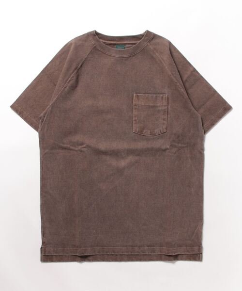 Good On（グッドオン）の「Good On/グッドオン　S/S RAGLAN HEAVY POCKET TEE（Tシャツ/カットソー・メンズ・ダークグリーン/ライトブルー/ブルー系その他/ホワイト/レッド系その他/ブラック/バイオレット/マスタード/ブラウン/ネイビー/ダークオレンジ/イエロー系その他/サーモンピンク/コーラルピンク・X-LARGE/LARGE/MEDIUM/SMALL）」の3枚目の写真